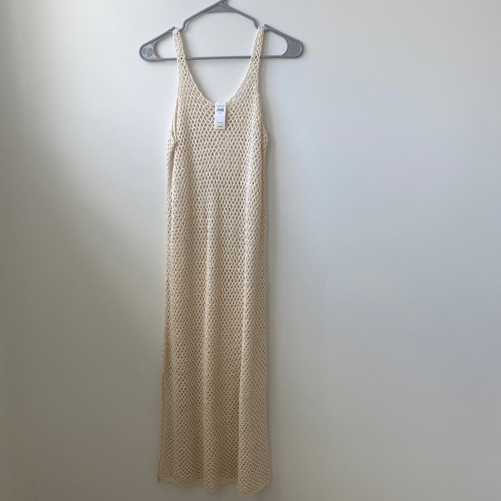 Aerie beige beach cover-up